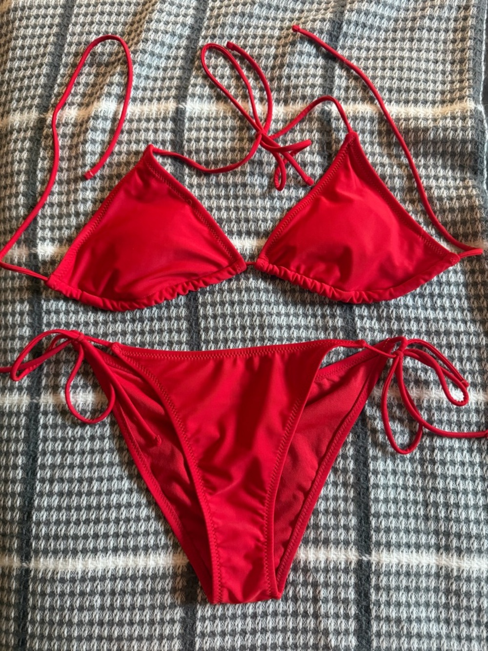 wild fable Red String Bikini Set